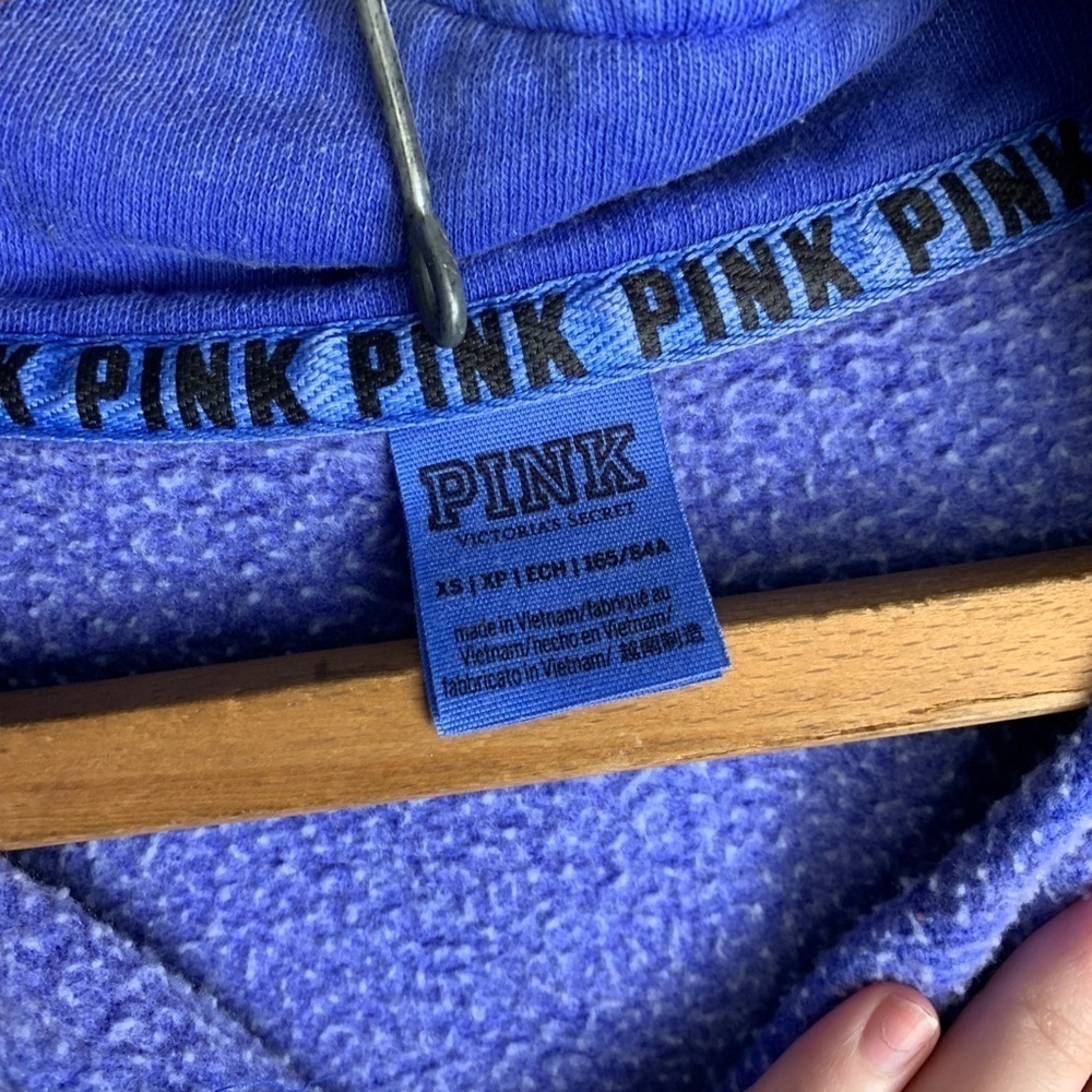 Victoria’s Secret PINK Purple Quarter Zip - Picture 3 of 4